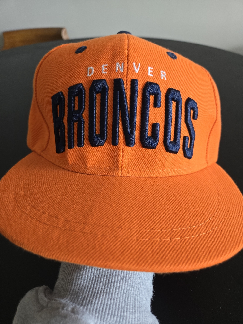 Vintage Denver Broncos Budweiser Snapback Hat NFL Promo Cap Orange